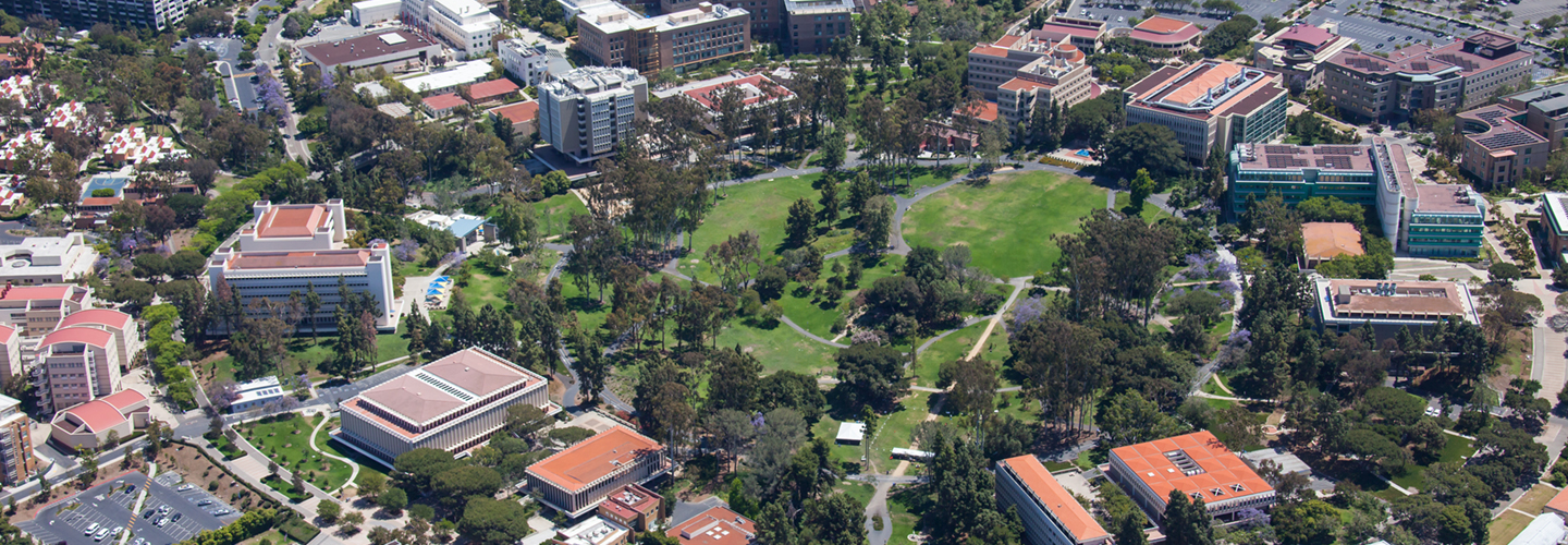 Aerial of UC Irvine in early 2000s
