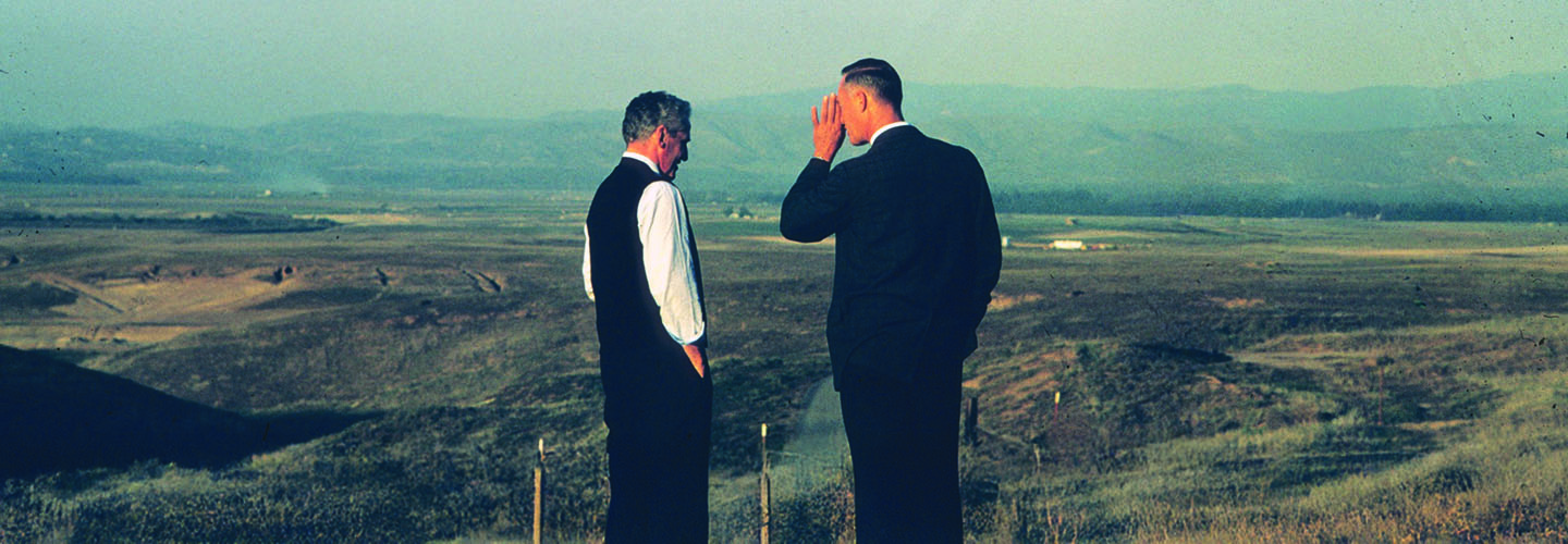 Aldrich and Pereira over look land where UC Irvine will be built