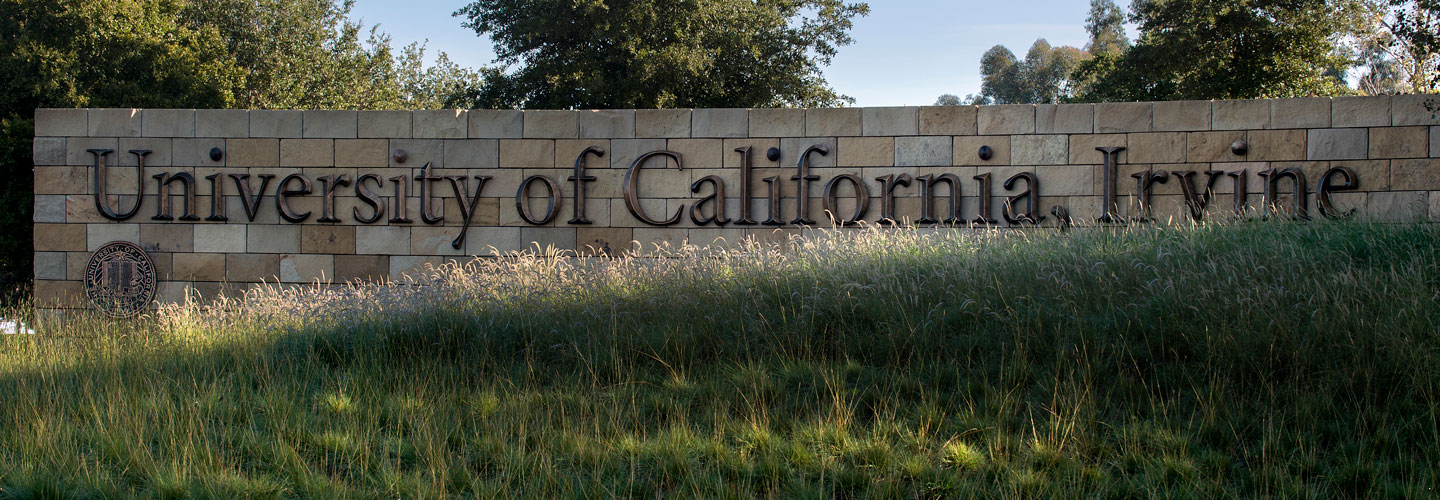 University of California, Irvine monument sign