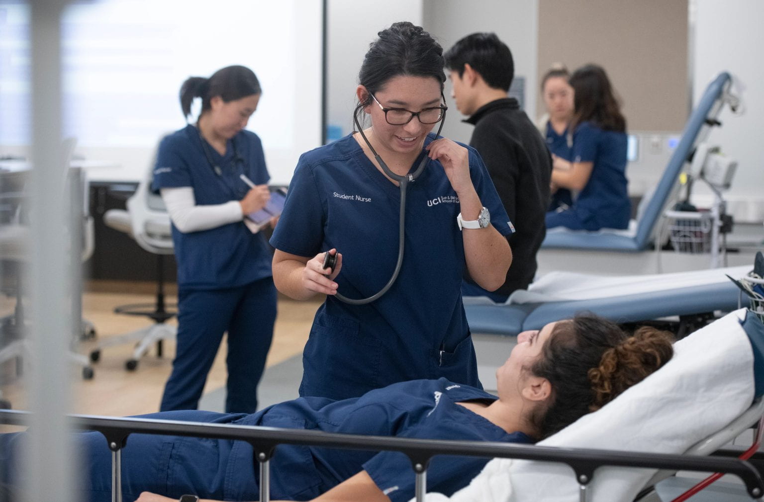 UC Irvine nursing students