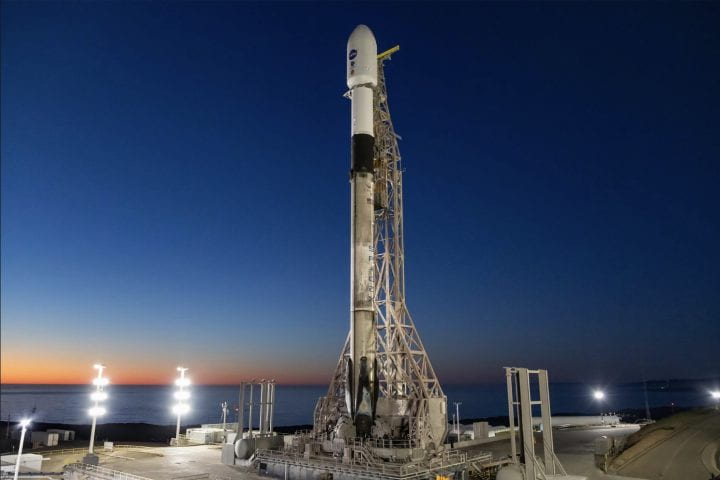 At Vandenberg Air Force Base on California's central coast in March 2025, a SpaceX rocket was prepared for launch. It's payload was the SPHEREx space telescope, one of several NASA-funded astronomy projects involving UC Irvine faculty and student researchers.