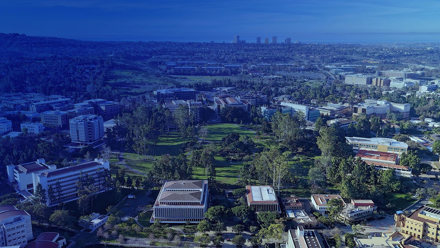 aerial of UC Irvine campus