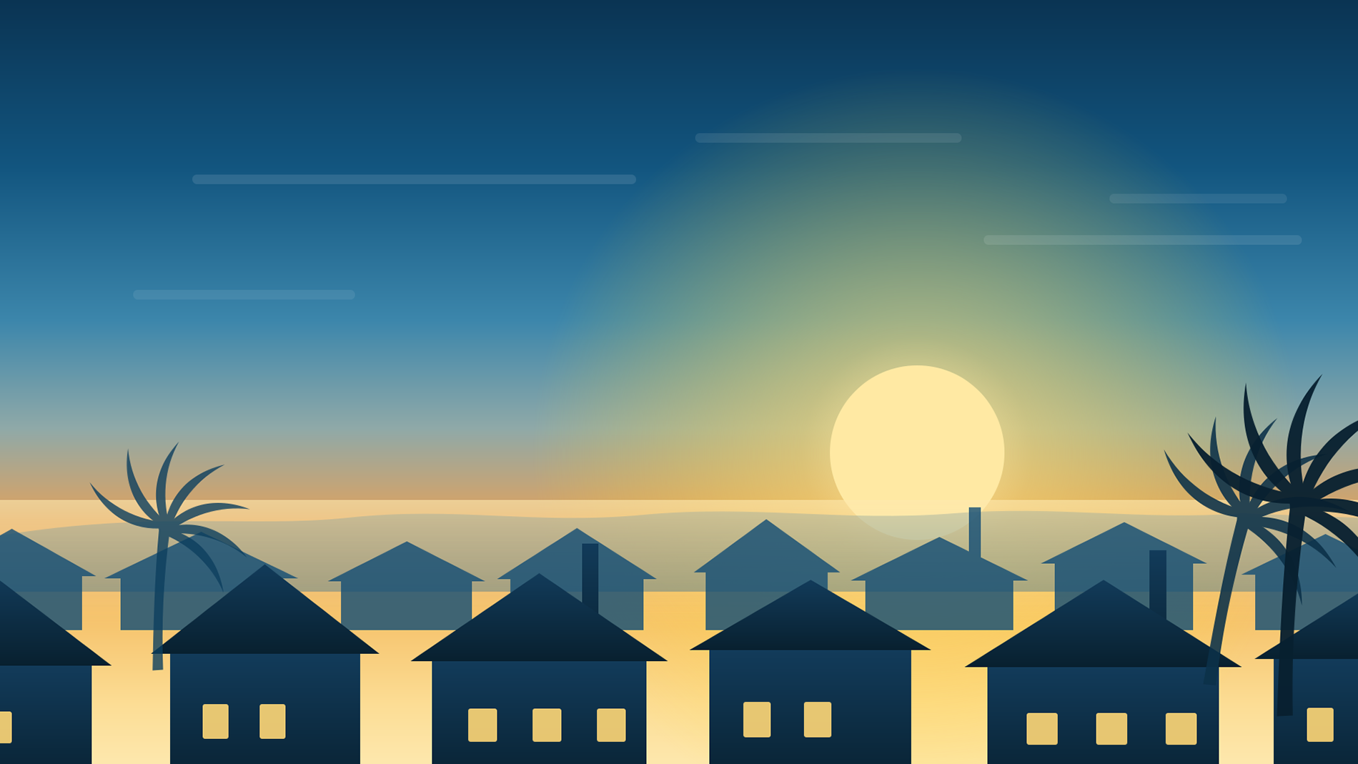 Illustration of homes in Orange County