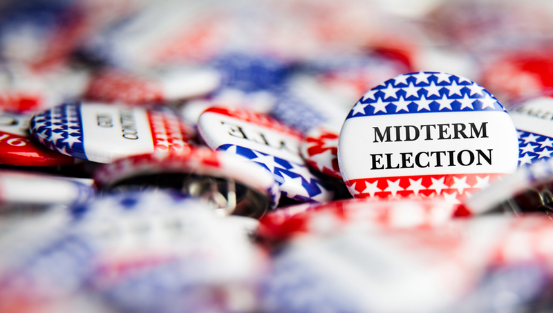 Midterm election button