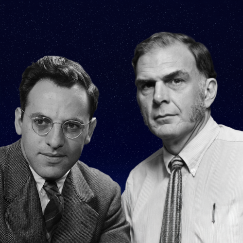 Frederick Reines (left) and F. Sherwood Rowland