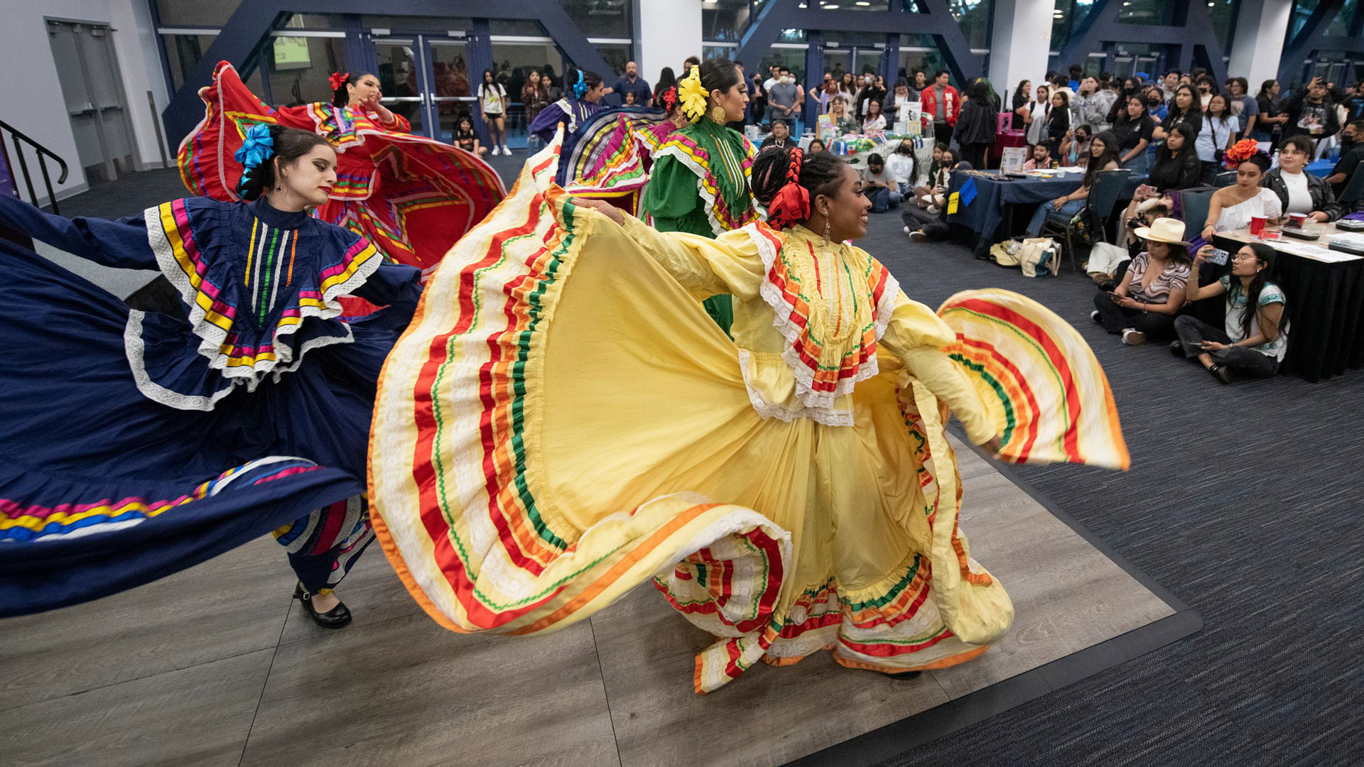 Ballet Folklorico dancers perform at La Bienvenida in September 2023